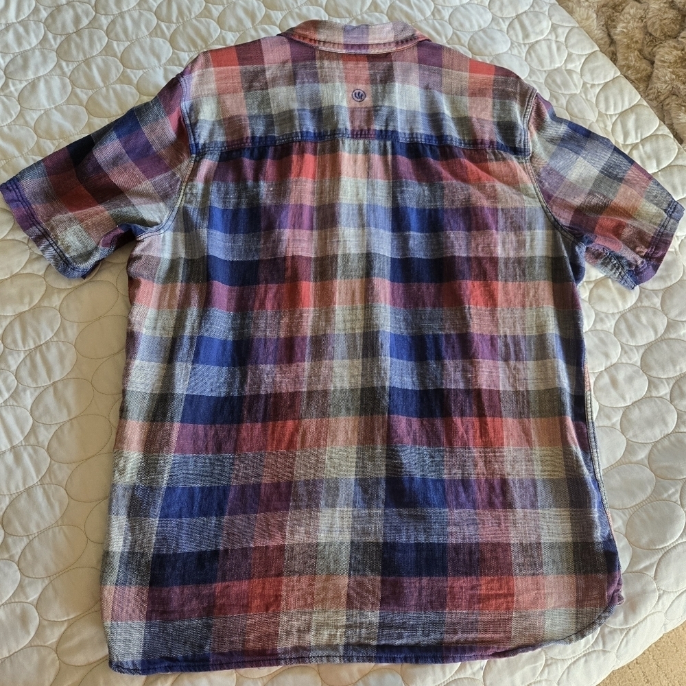 Fat Face Button Up Cotton Plaid XL Gorpcore  Heritage Travel Beach EUC Hike Trip - Picture 4 of 11